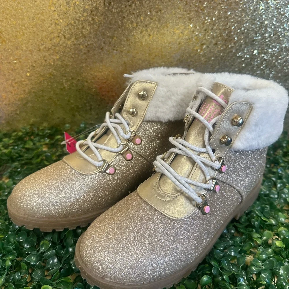 Juicy Couture Gold Sparkle Girls Boots JJK Castro Valley
